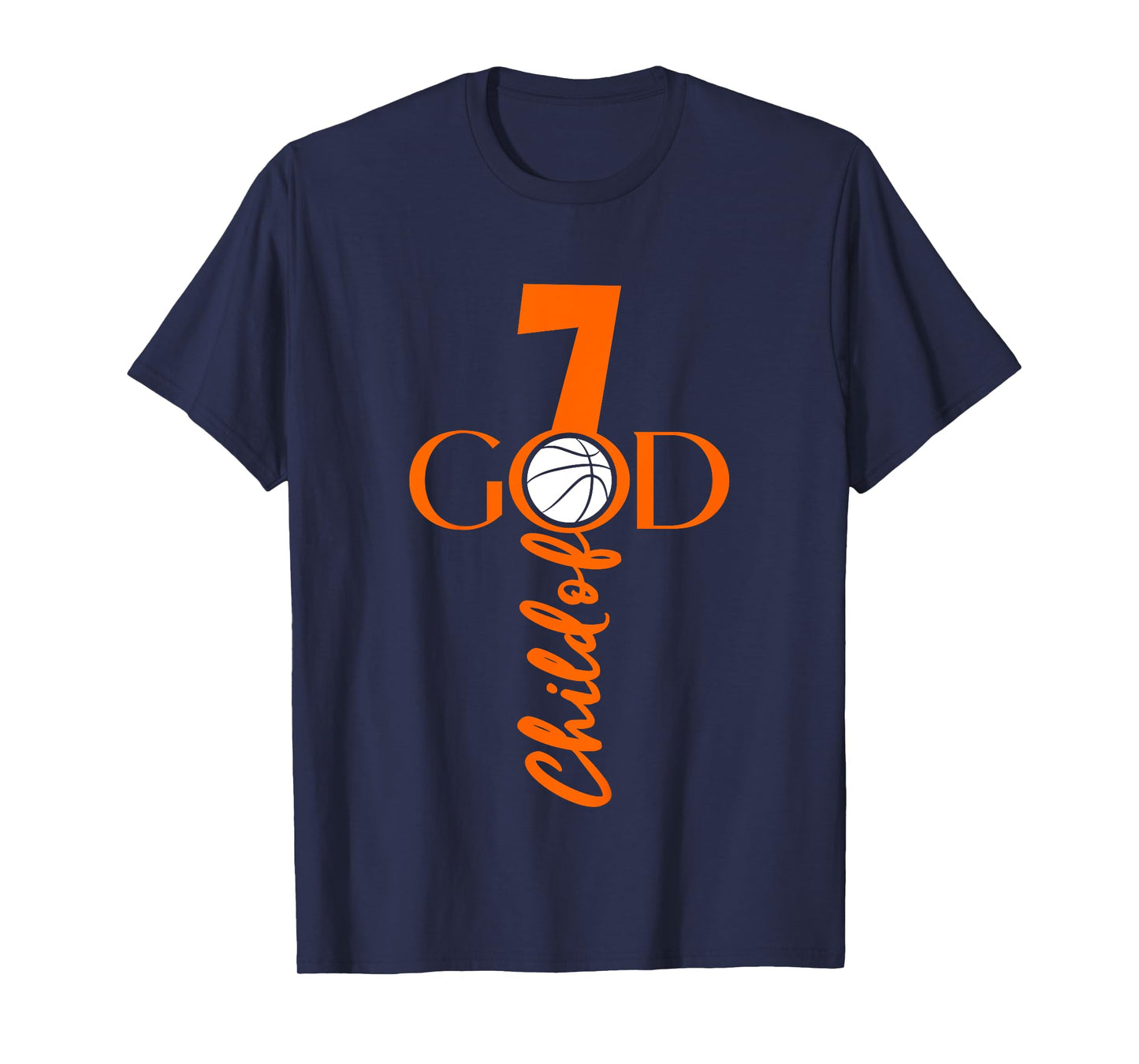 JESUS 7 YEARS CHILD OF GOD BASKETBALL 7TH BIRTHDAY T-Shirt