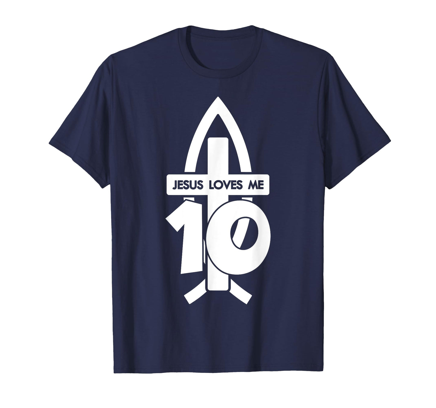 Jesus Loves ME 10 Religious 10 Years Jesus 10TH Birthday T-Shirt