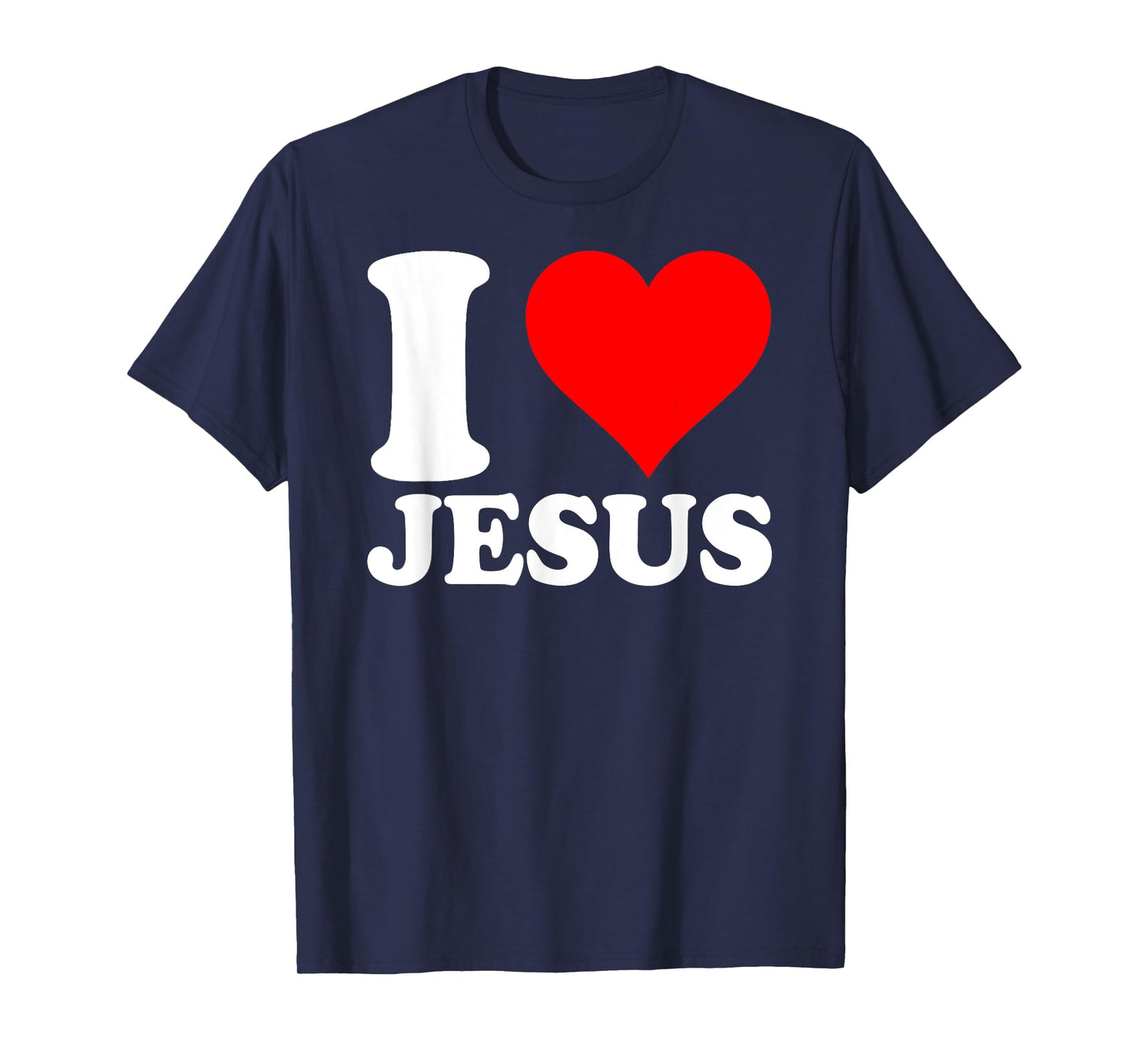 I Love Jesus Shirt I Red Heart Jesus Christian T-Shirt