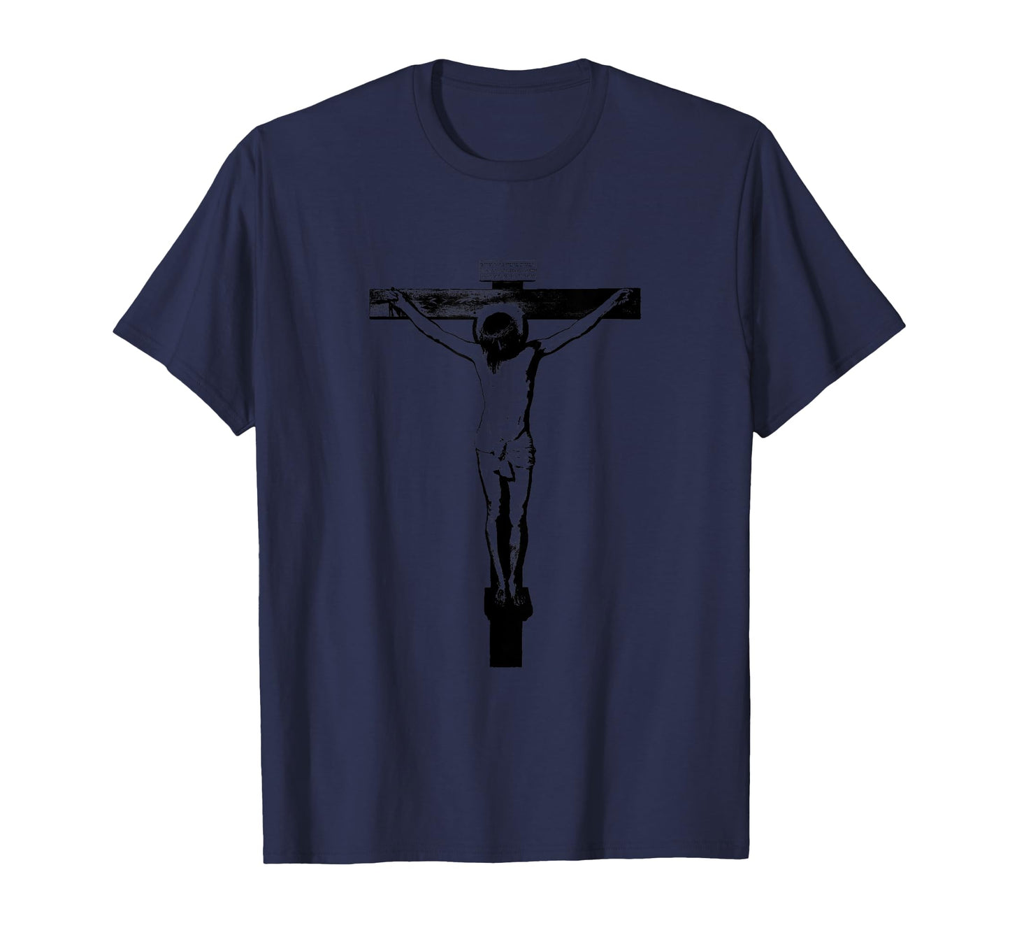 Catholic Tee for Men Crucifix with Jesus T-Shirt