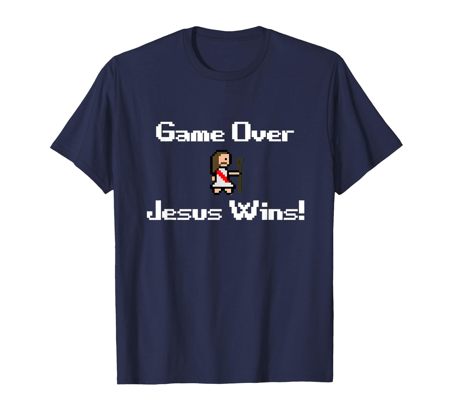 Funny Christian Game over Jesus wins, gaming, faith, bible T-Shirt
