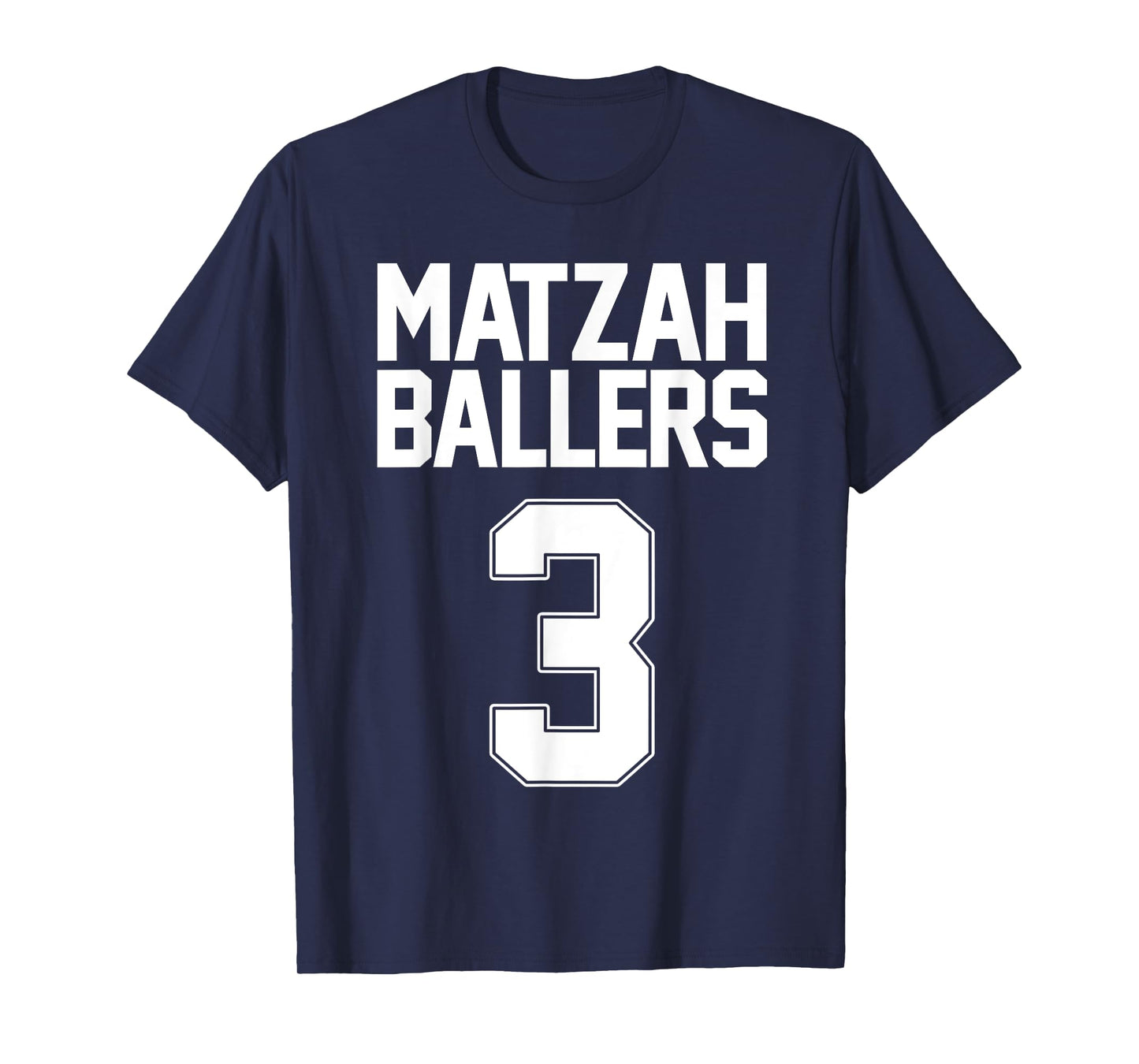 Matzah Baller 3 Funny Jewish Basketball Team Matzo Balls T-Shirt