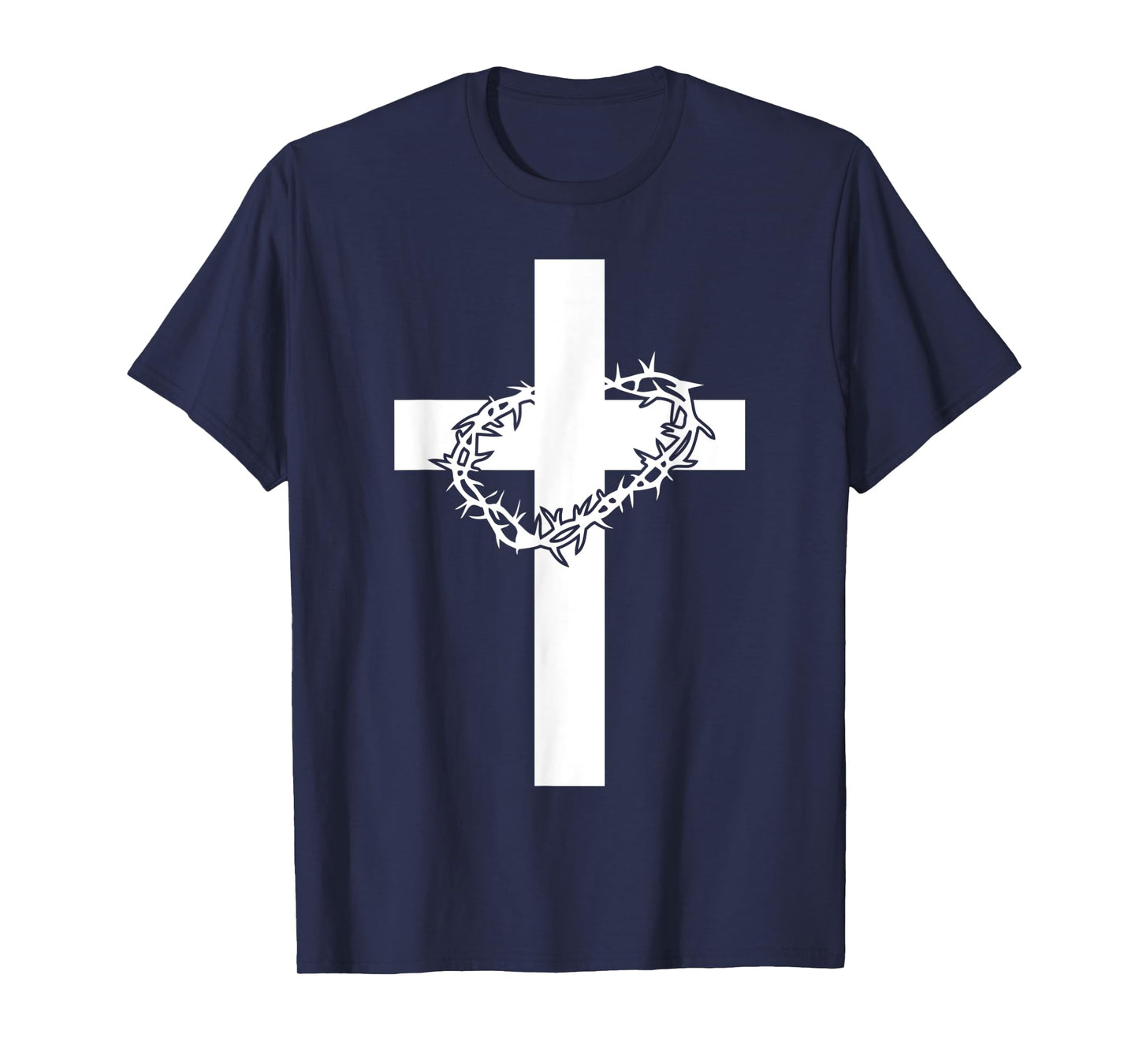 Cross Crown Of Thorns Jesus Christ Martyr Christianity T-Shirt