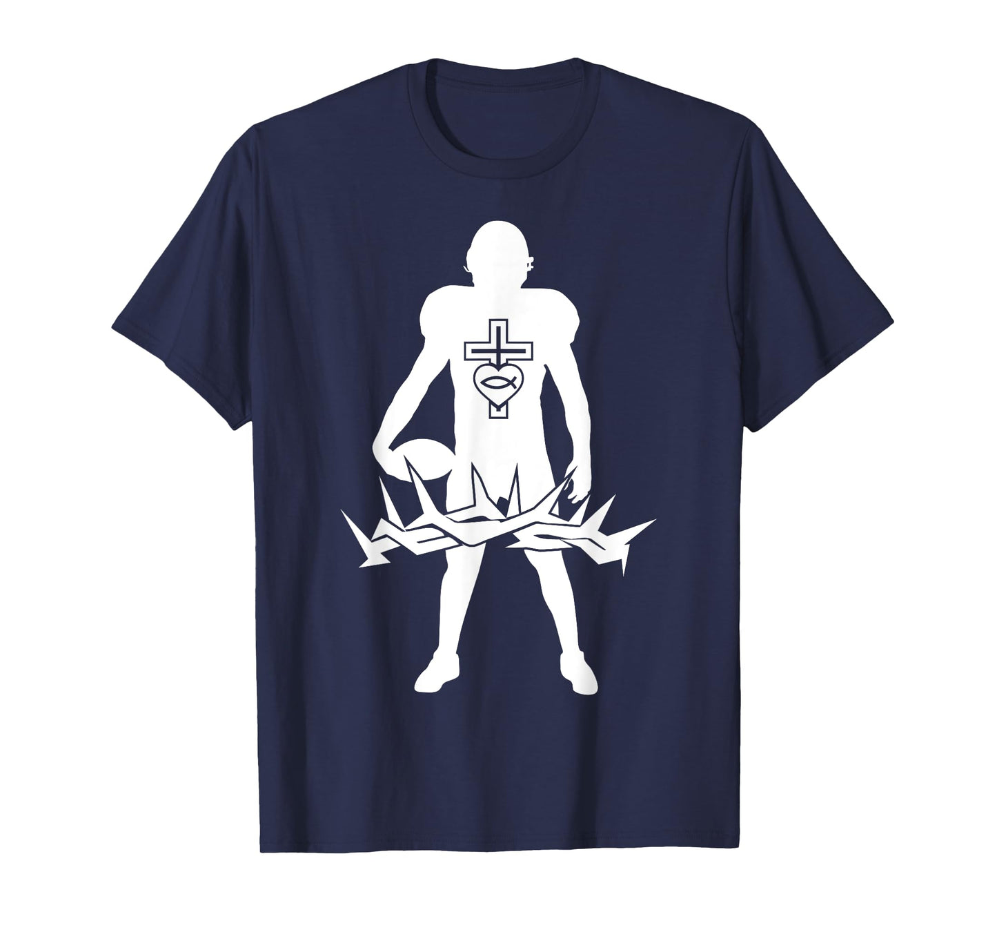 Religious Jesus Football Christ GOD Football T-Shirt