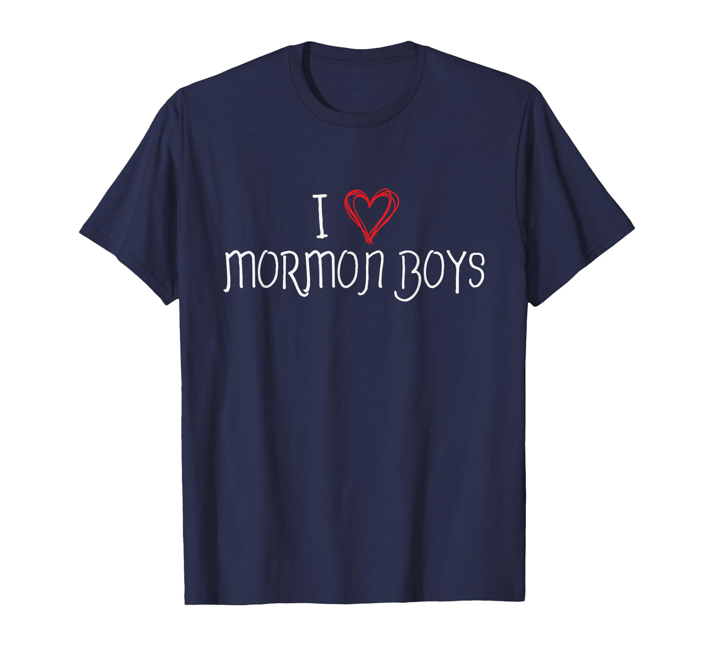 I Heart Love Mormon Boys Cute Funny LDS T-Shirt T-Shirt