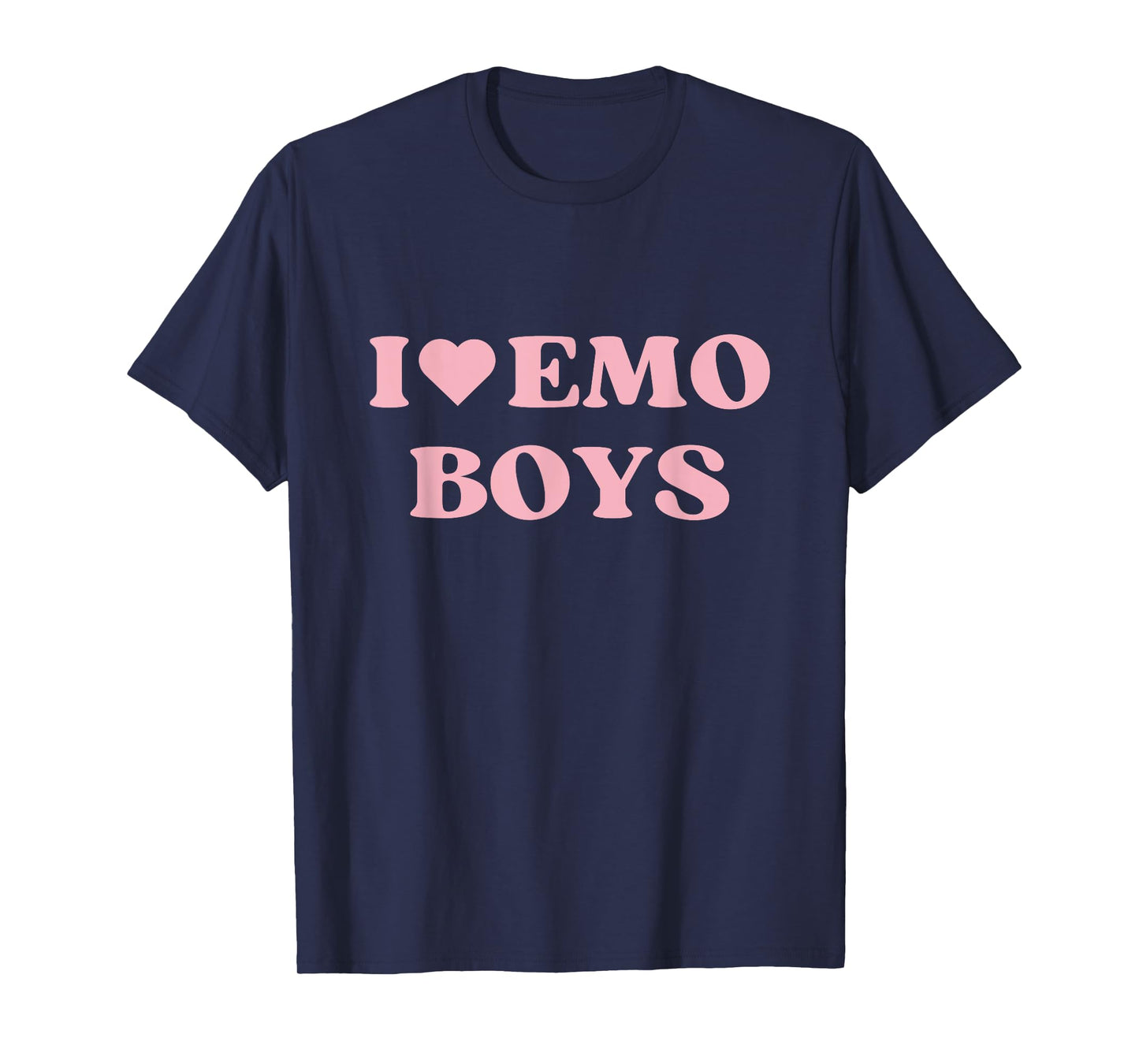I Love Emo Boys I Heart Emo Boys Cute Design T-Shirt