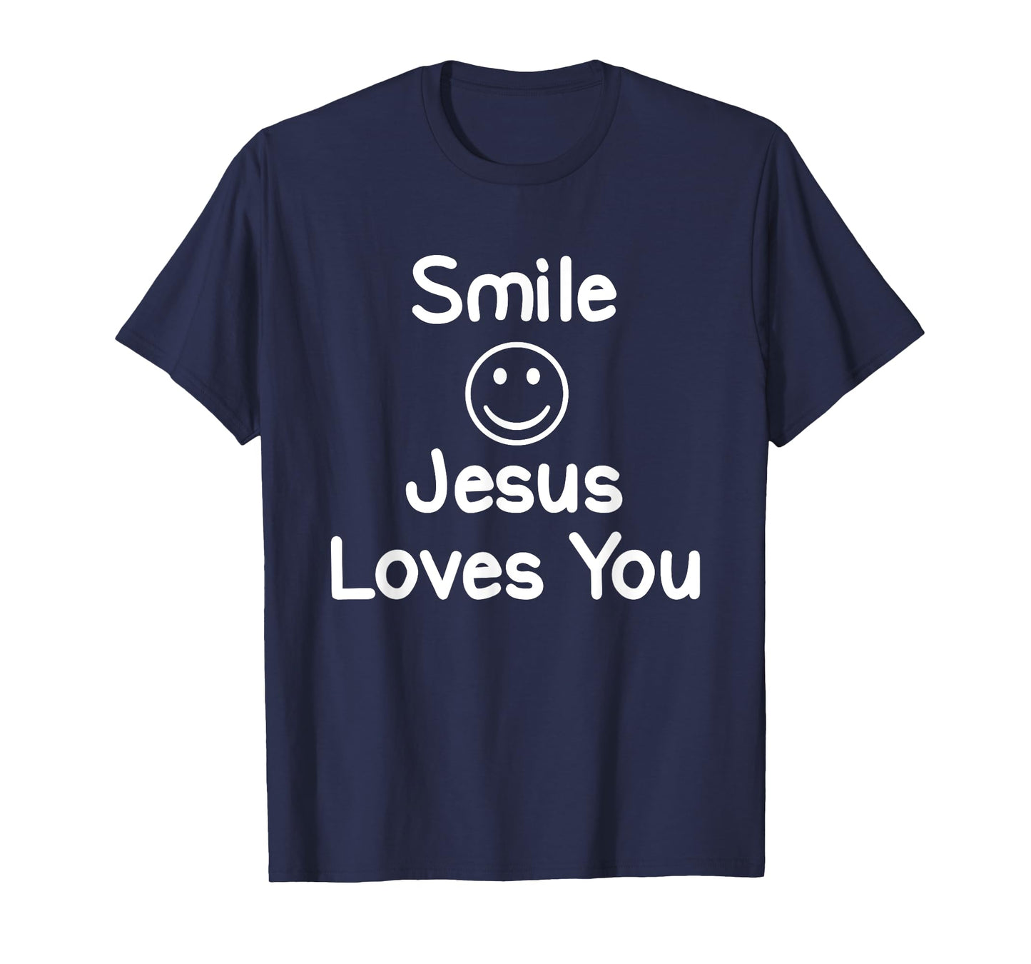 Inspirational Smile Jesus Loves You T-shirt. Faith Tee T-Shirt