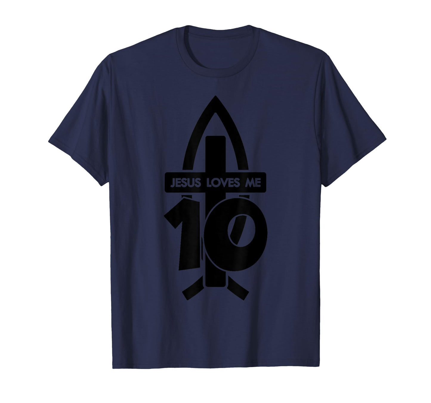 Jesus Loves ME 10 Religious 10 Years Jesus 10TH Birthday T-Shirt