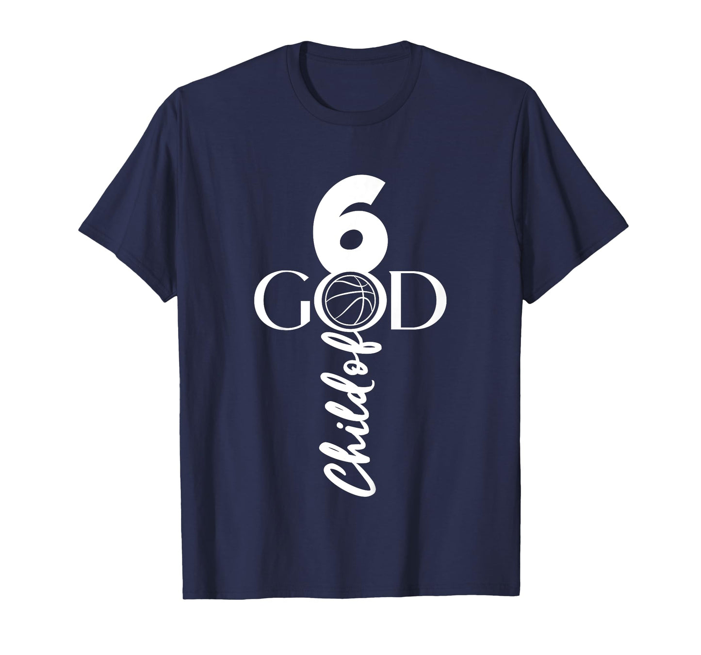 JESUS 6 YEARS CHILD OF GOD BASKETBALL 6TH BIRTHDAY T-Shirt