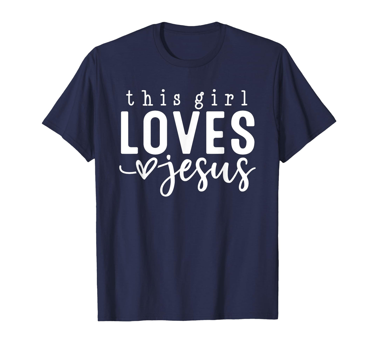 This Girl Loves Jesus Faithful Devotion T-Shirt