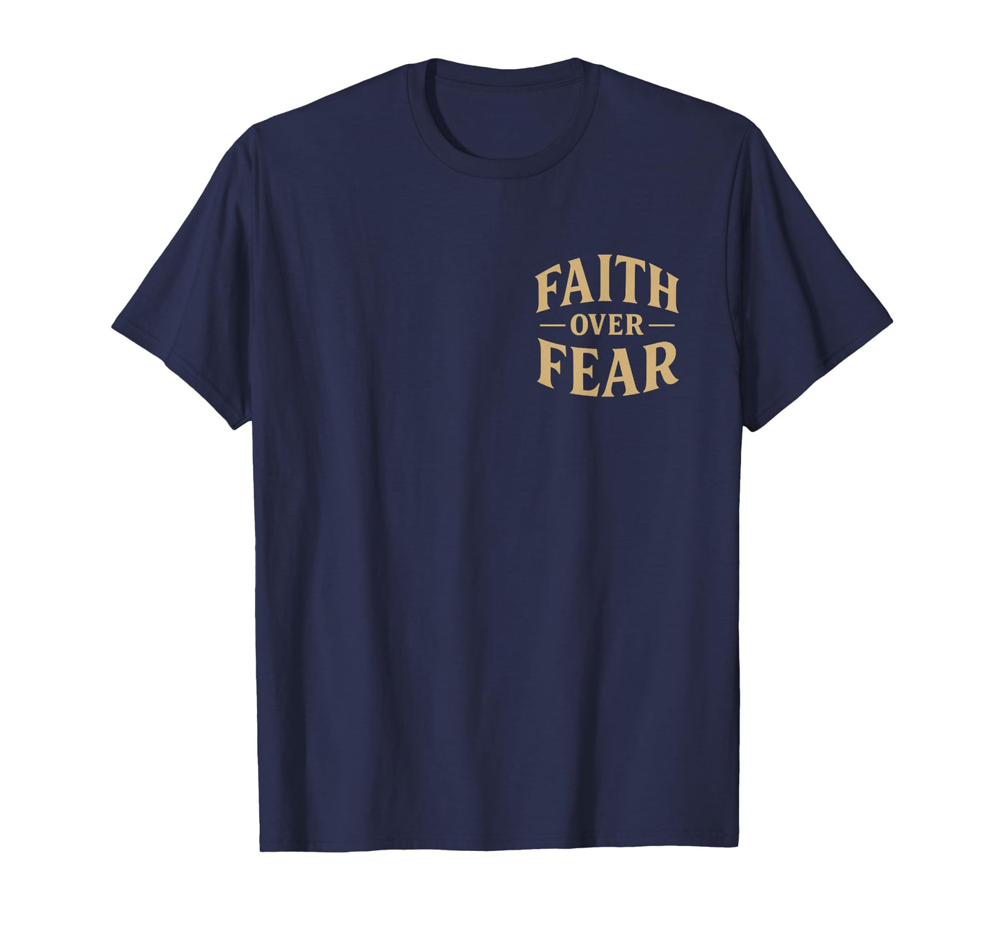 Faith Over Fear Vintage Christian Graphic T-Shirt