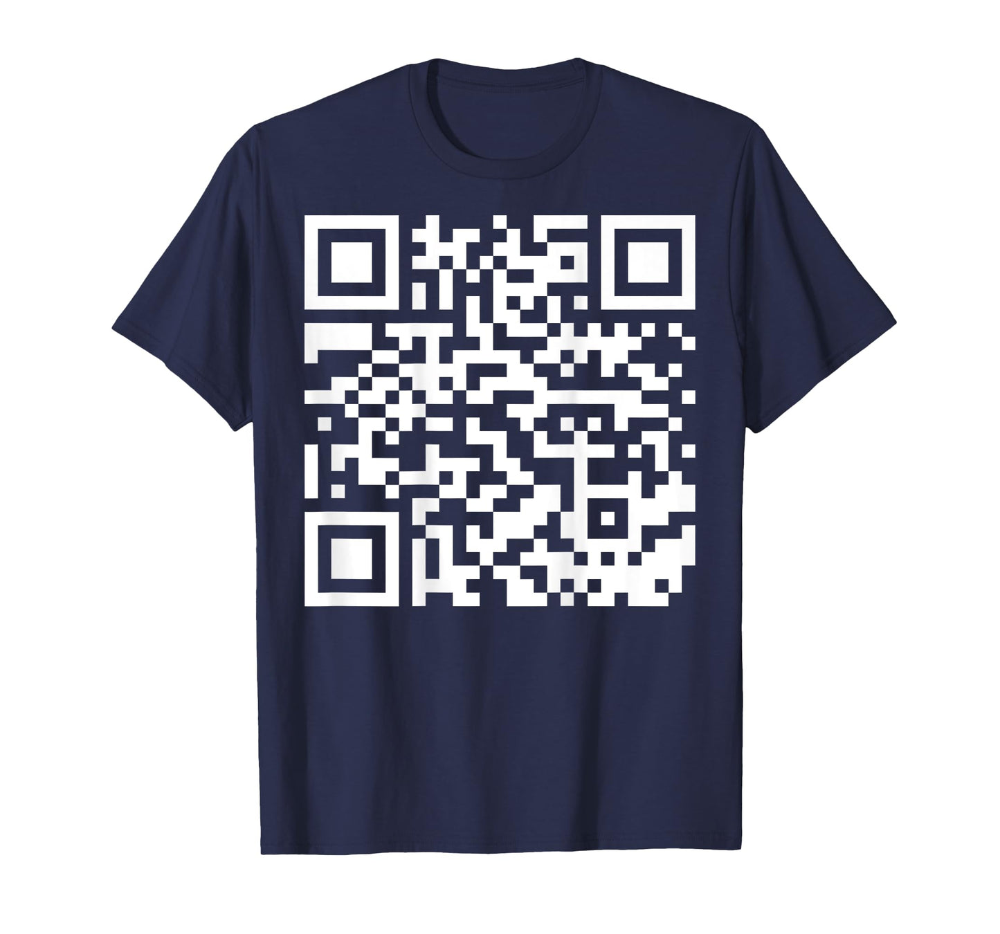 (On Back) Funny QR Fck You Code Middle Finger Sarcasm Saying T-Shirt