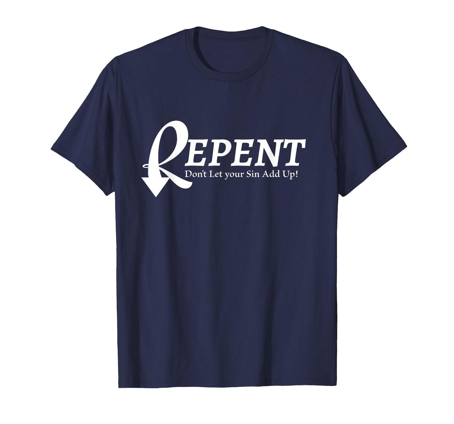 Repent White Lettering T-Shirt