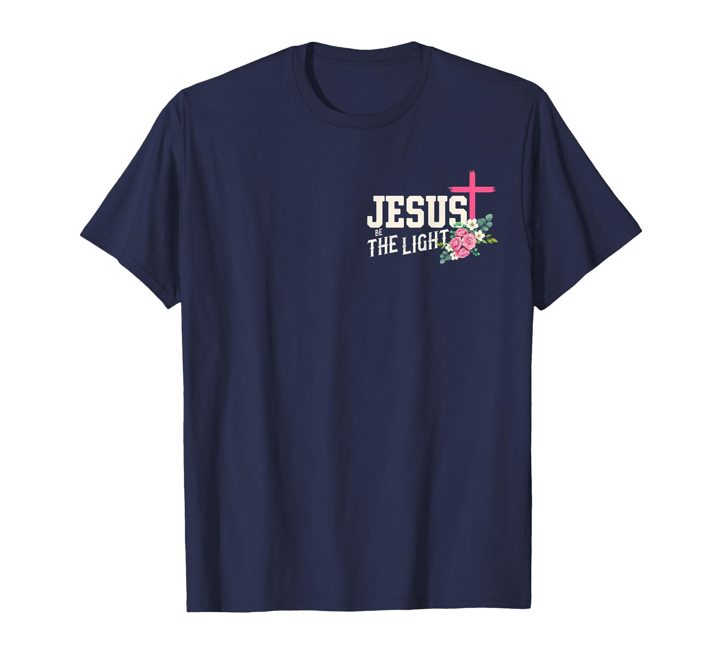 Walk by Faith Not By Sight Floral Cross Christian Gift T-Shirt