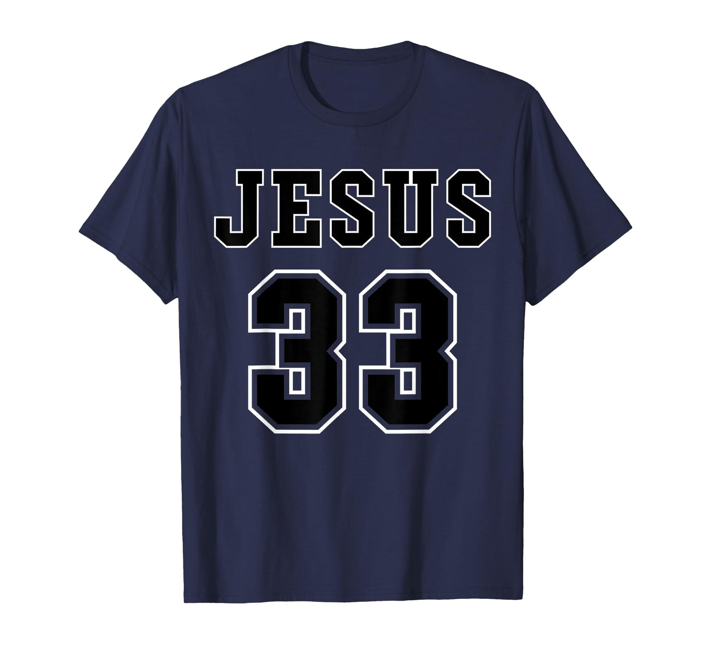 Jesus 33 Black Design T-Shirt