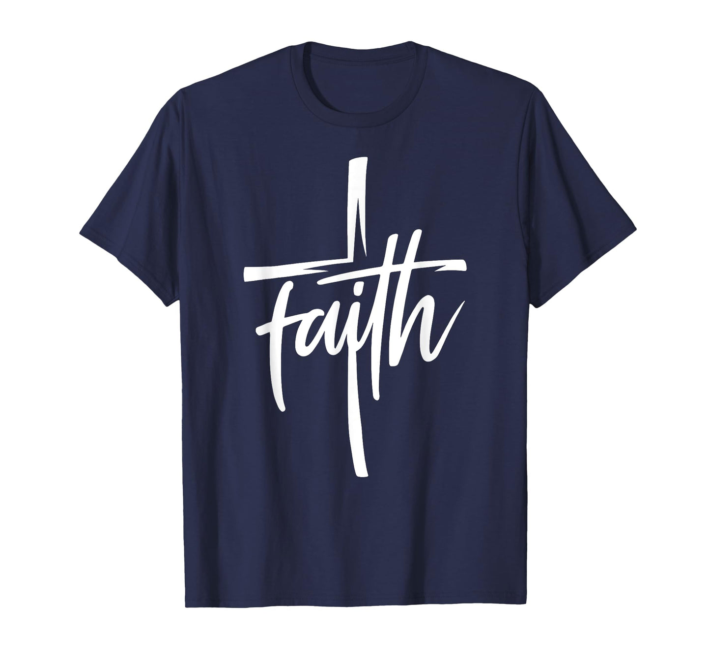 Faith Cross Christian Christ Faith Over Fear Cross Vintage T-Shirt