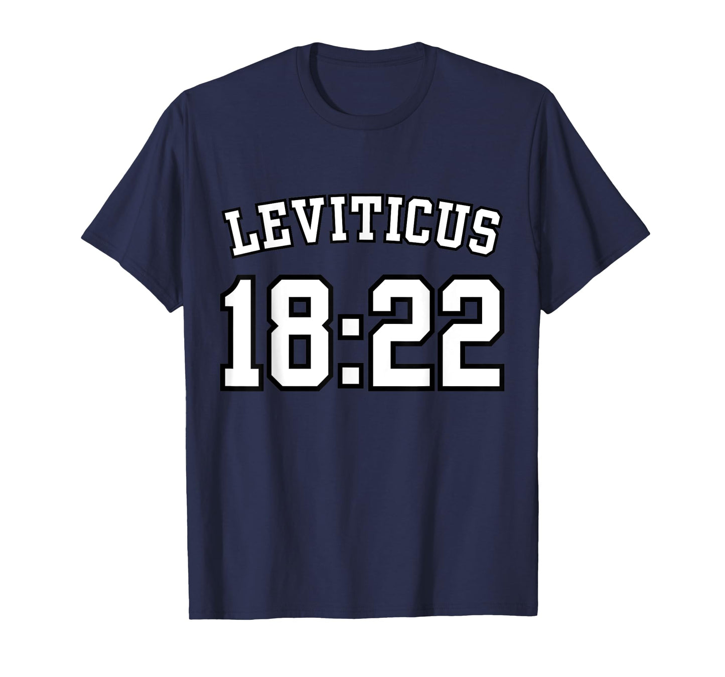 Leviticus 18:22 Sports Jersey Christian Scripture Design T-Shirt