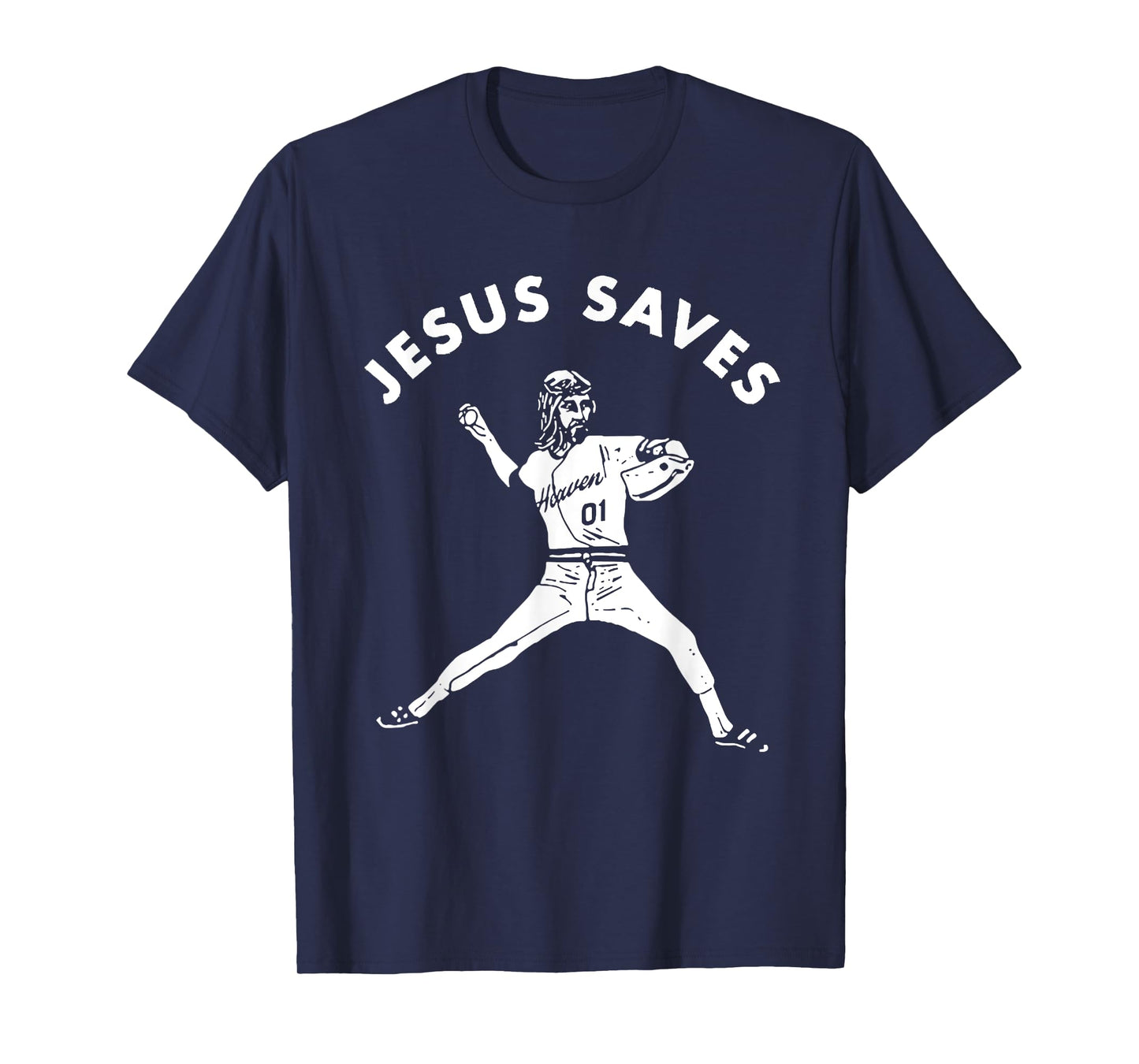 Jesus Saves Shirt Religious Christian Faith Baseball T-Shirt