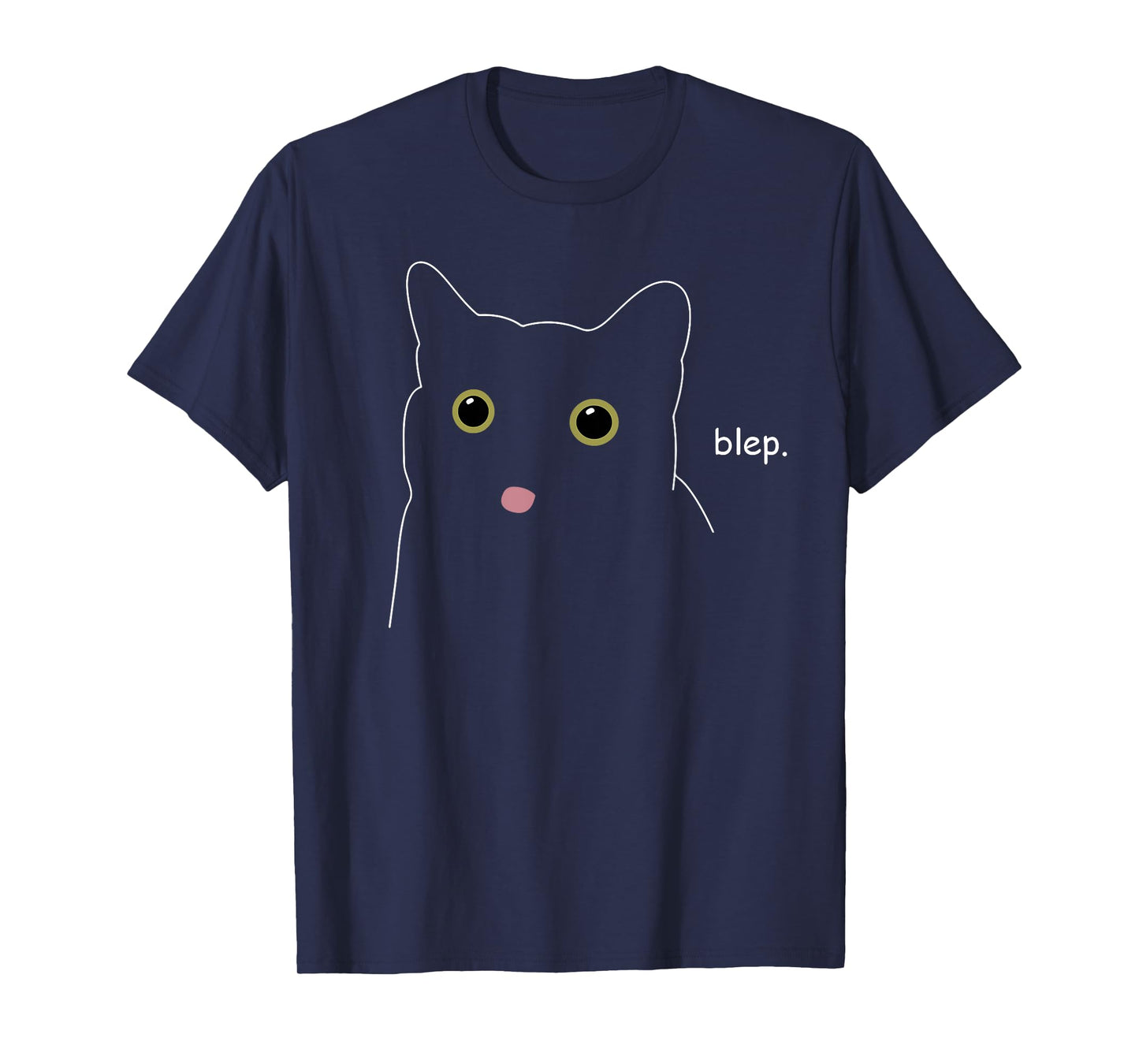 Funny Blep Blep Cute Cat Animals Shirt Black Cat Tee T-Shirt for Men Women Kids