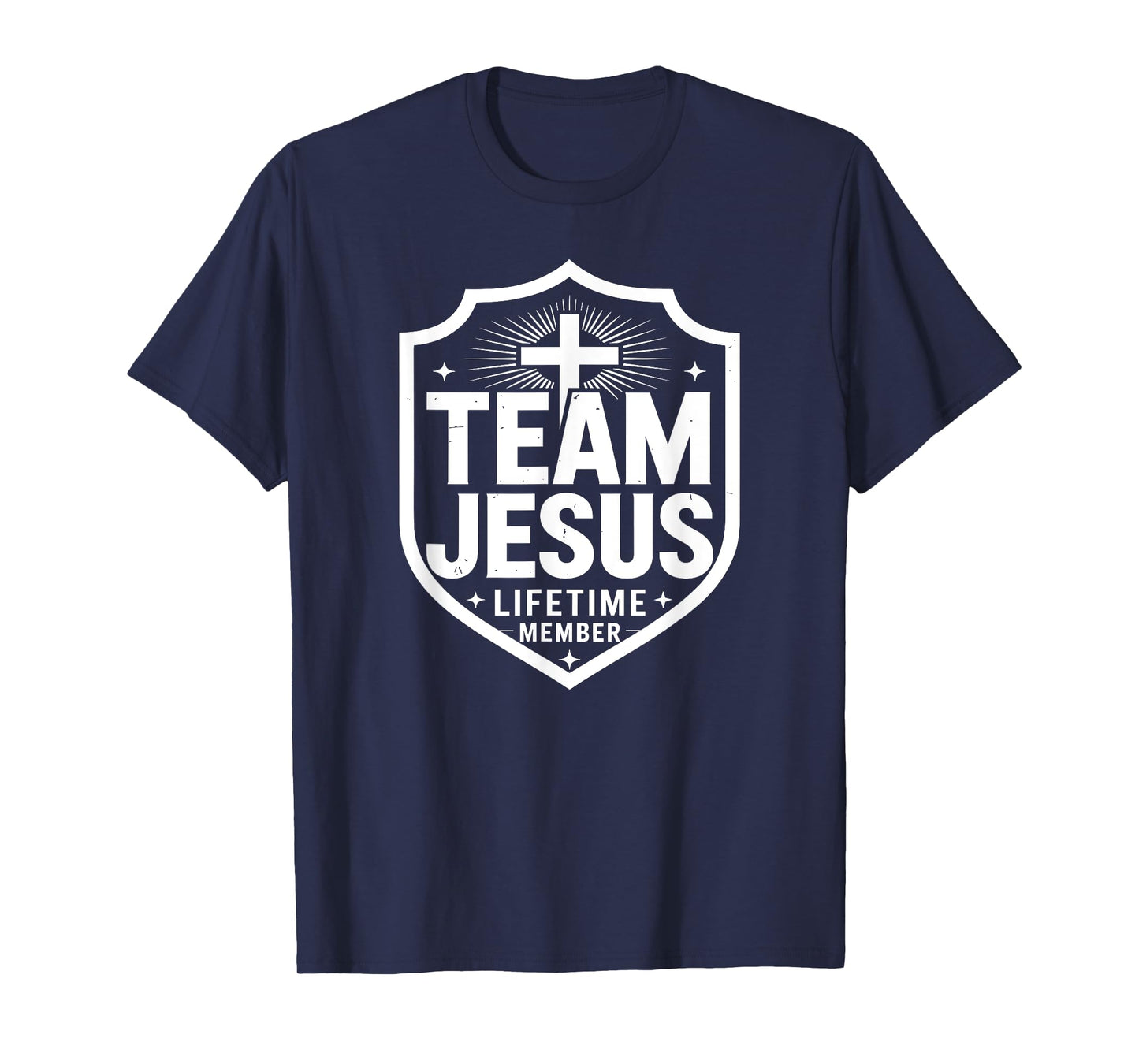 Member of Team Jesus Bible Coat of Arms Cross Christian T-Shirt