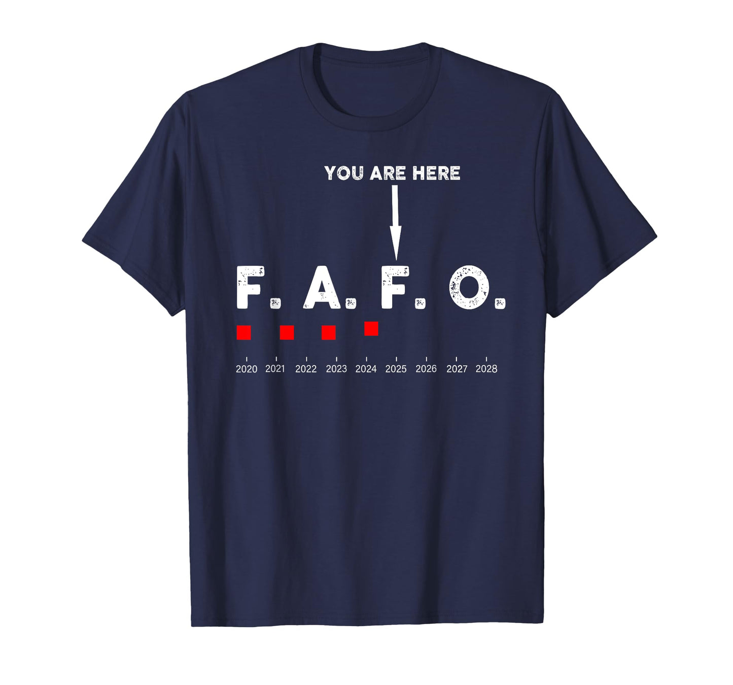 You Are Here Graph 2025 Funny Around and Find Out FAFO Quote T-Shirt