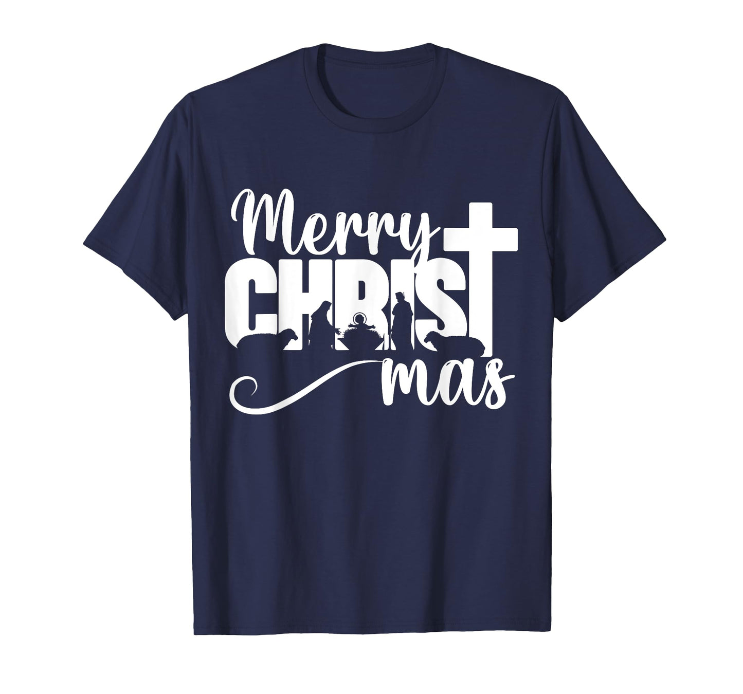 Merry Christ Mas Christian Christmas Jesus Christmas Family T-Shirt