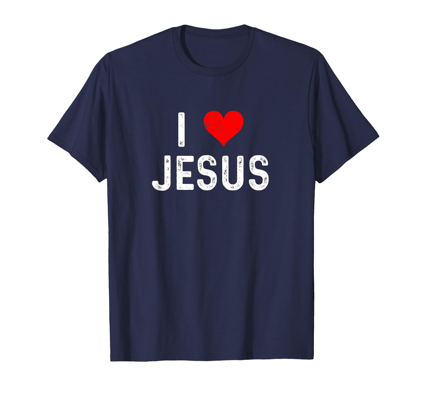 I Love Jesus - Heart - Church Bible God Catholic Christian T-Shirt