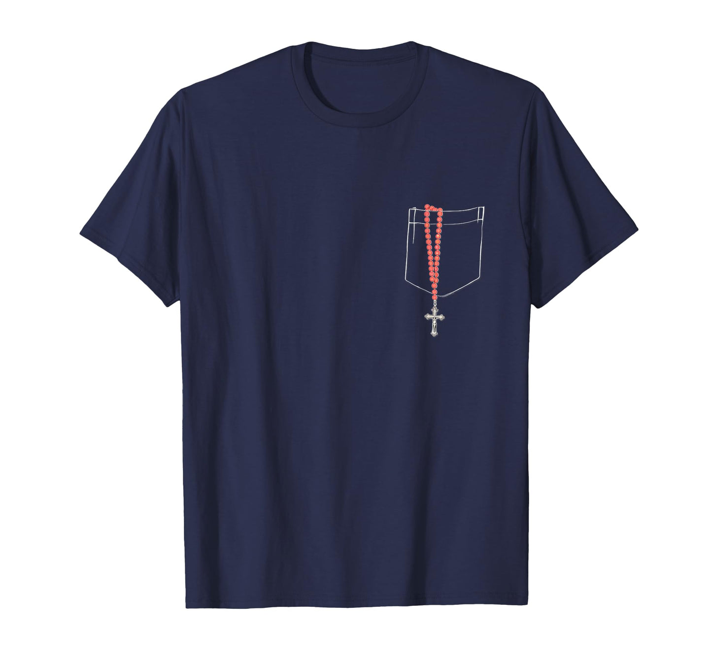 Pocket Rosary Pray the Rosary Catholic T-Shirt