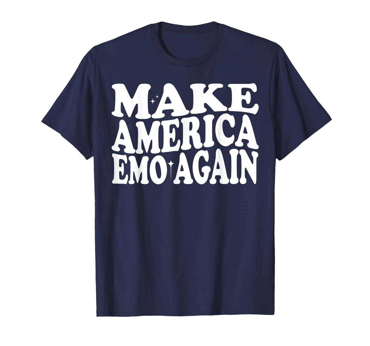 MAKE AMERICA EMO AGAIN Funny Goth US Saying T-Shirt