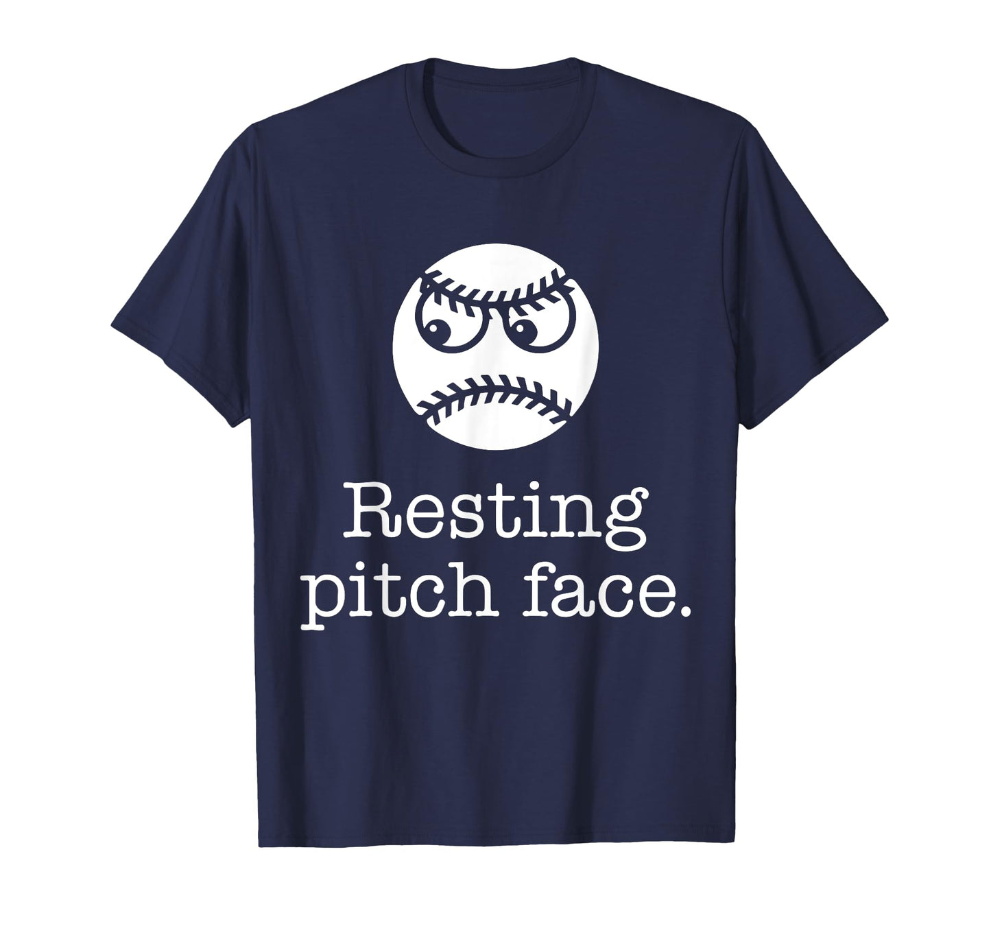 Resting Pitch Face Funny Baseball T-Shirt