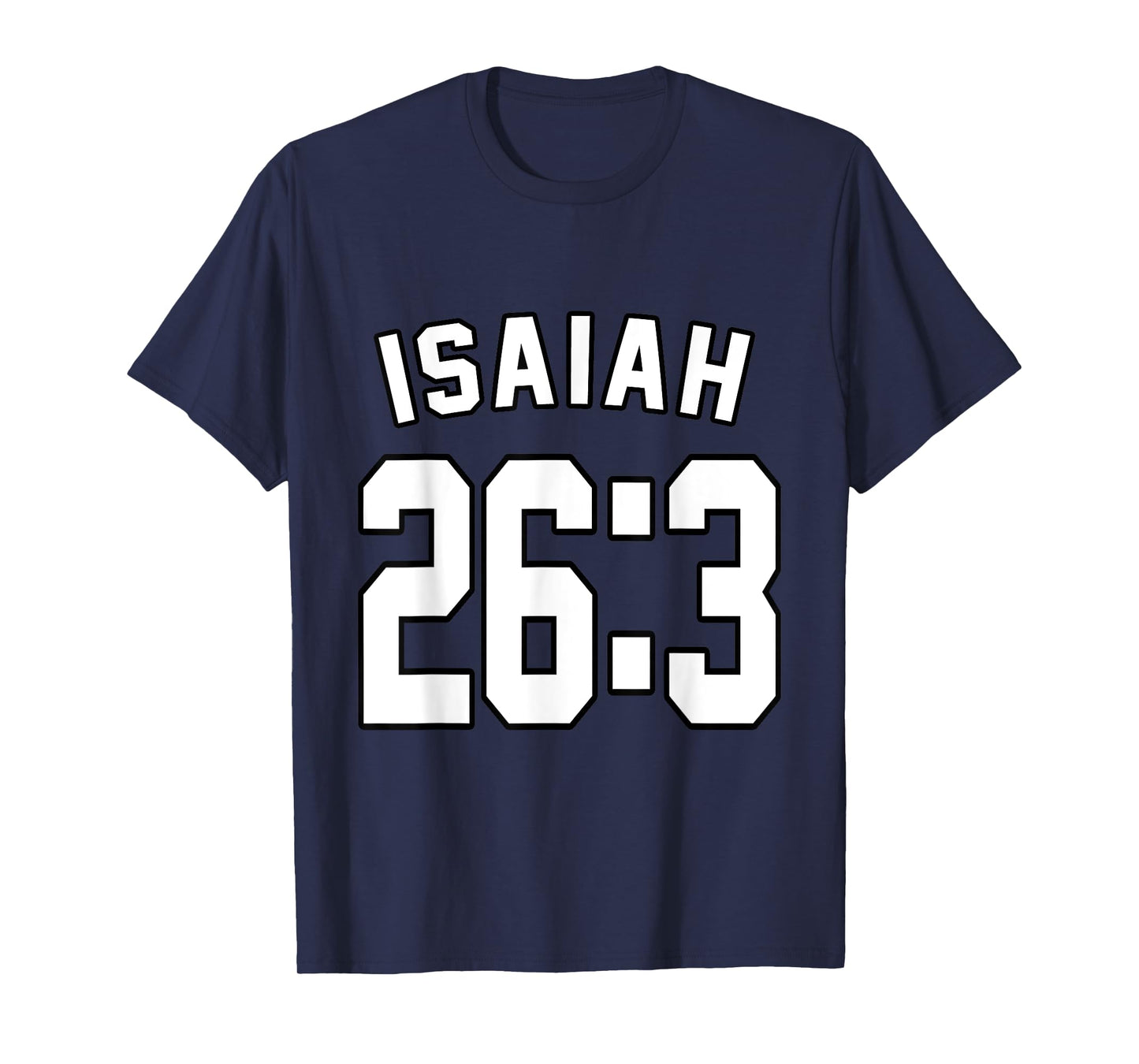 Isaiah 26:3 Sports Jersey Christian Faith Motivation Apparel T-Shirt