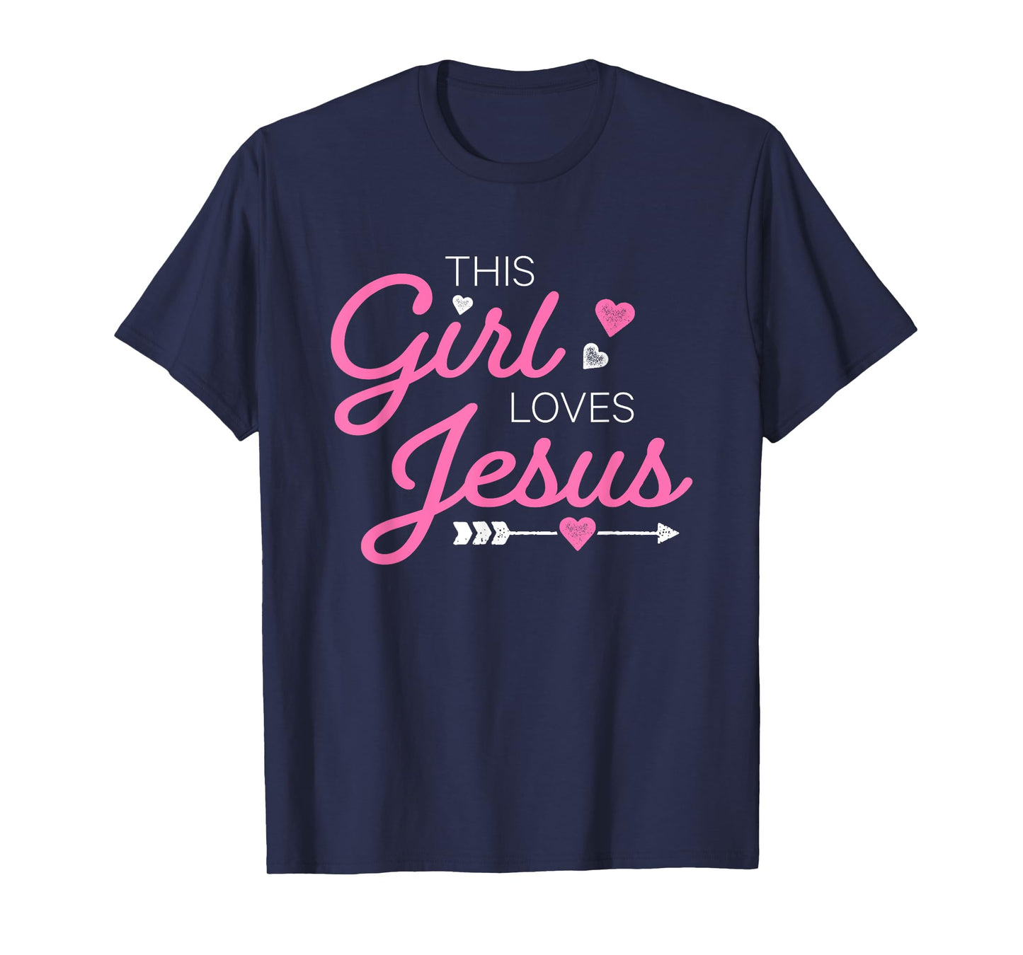 This Girl Loves Jesus For Christian Women Girls Kids Youth T-Shirt