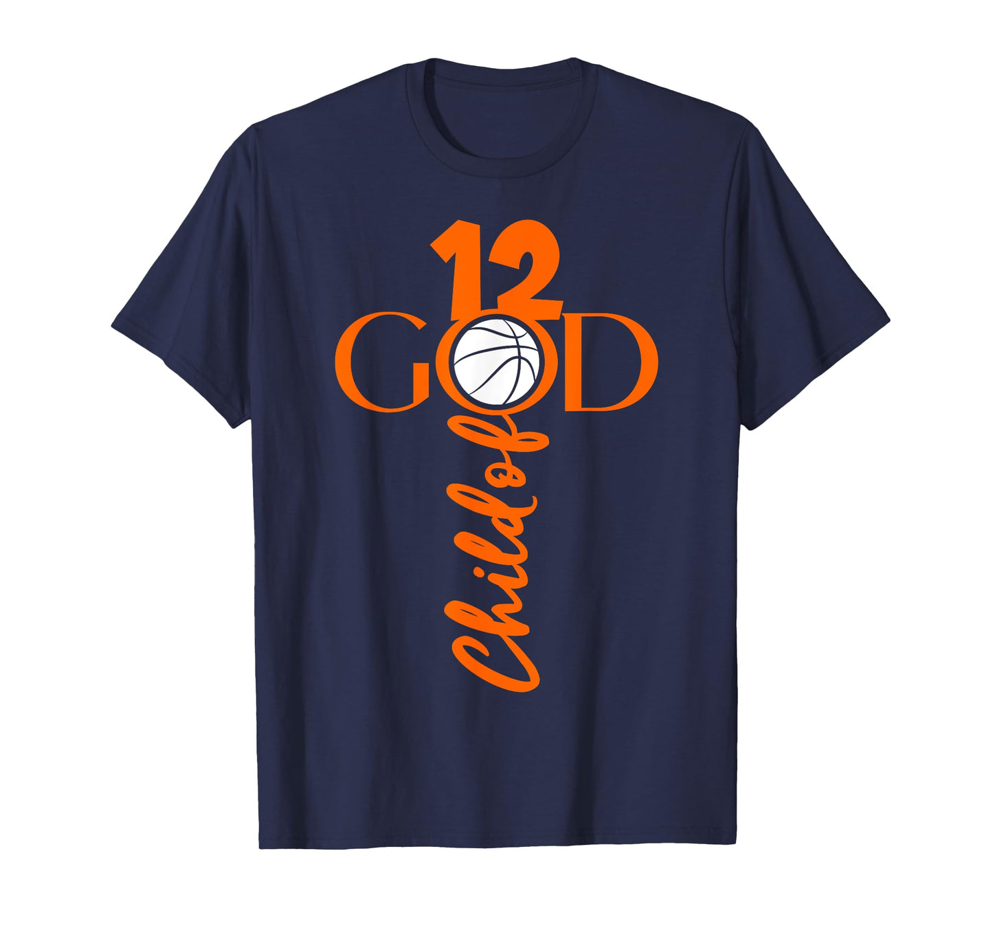 JESUS 12 YEARS CHILD OF GOD BASKETBALL 12TH BIRTHDAY T-Shirt
