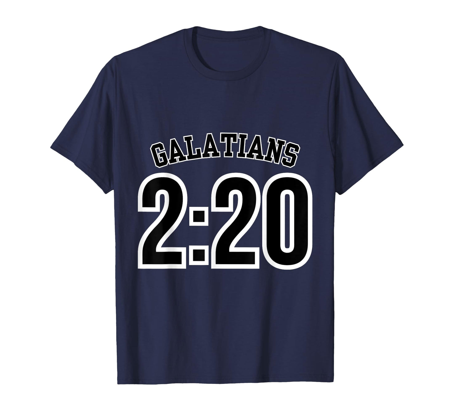 Galatians 2:20 Sports Jersey Christian Scripture Design T-Shirt