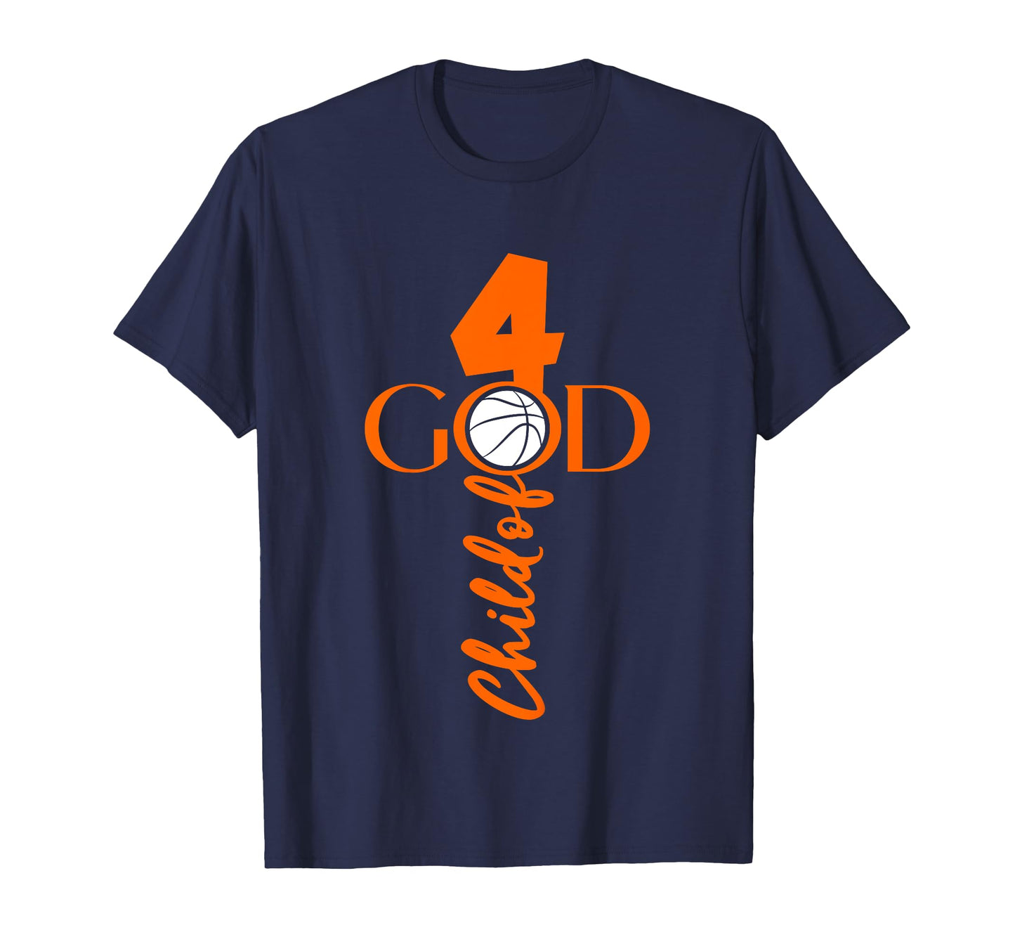 JESUS 4 YEARS CHILD OF GOD BASKETBALL 4th BIRTHDAY T-Shirt