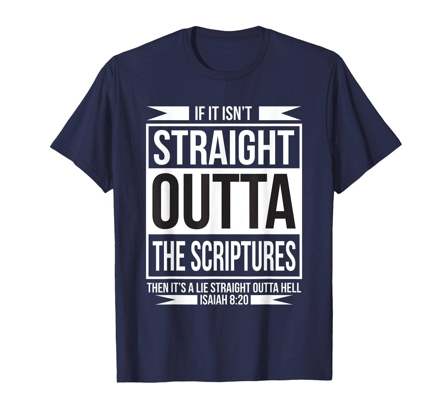 STRAIGHT OUTTA THE ECRIPTURS CHRISTIAN BELIEVERS T-Shirt