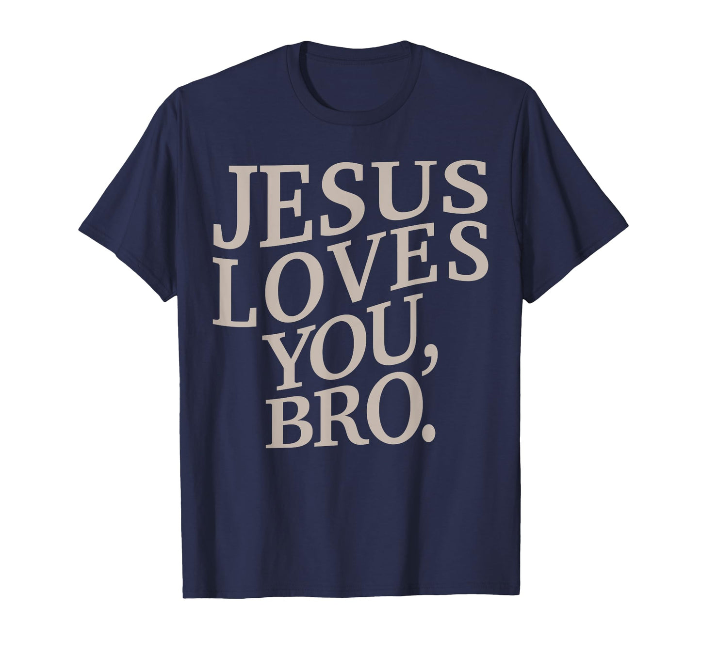 Youth Jesus Loves You Bro Funny Christian Boy Kids Men Faith T-Shirt