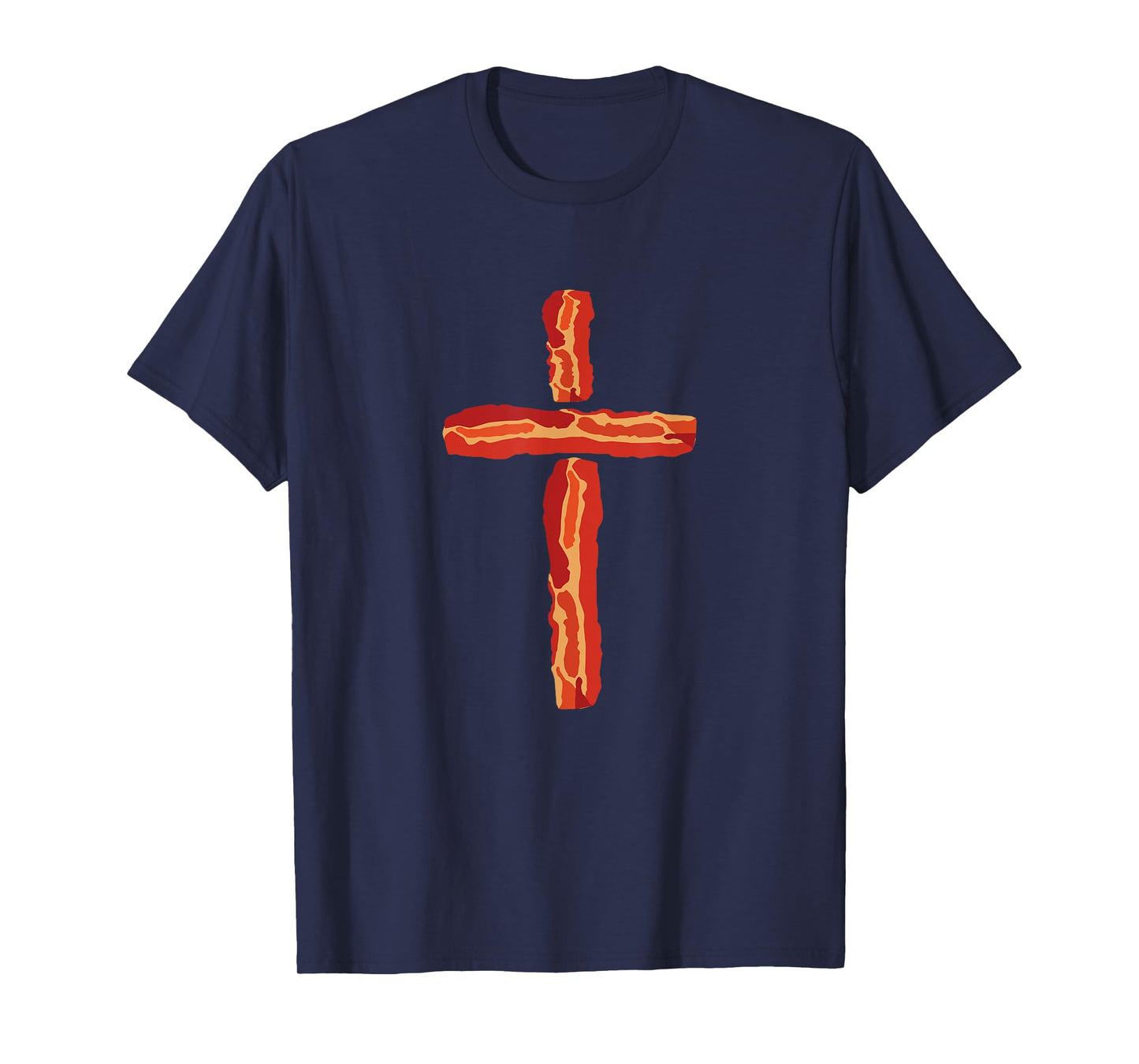 Bacon Cross, Christian Humor, Funny Holy Foodie Art T-Shirt