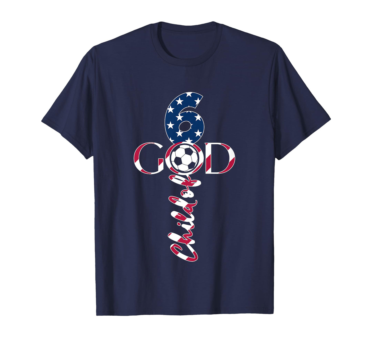 JESUS 6 YEARS CHILD OF GOD SOCCER 6TH BIRTHDAY T-Shirt