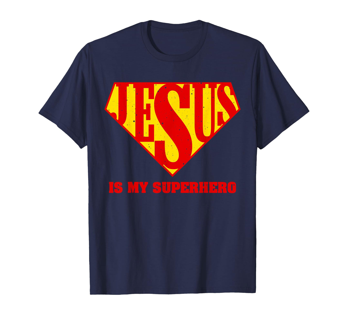 Cute Jesus Design For Boys Men Women Jesus Superhero Faith T-Shirt