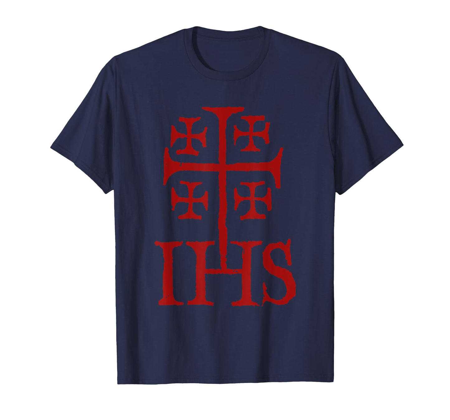 Medieval Crusaders Jerusalem Cross IHS Knights Templar T-Shirt