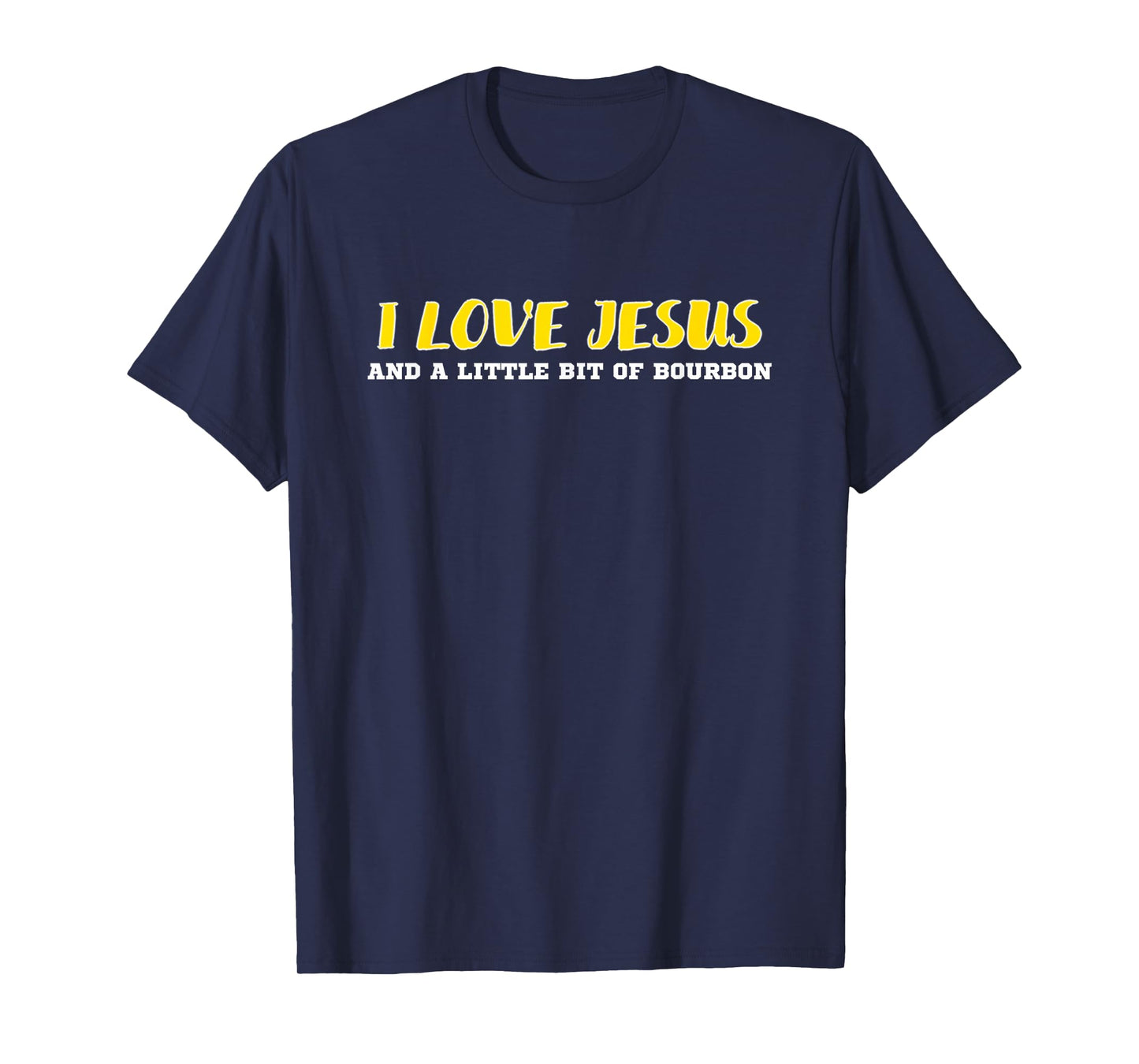 Funny Christian I Love Jesus & Bourbon Whiskey Faith T-Shirt