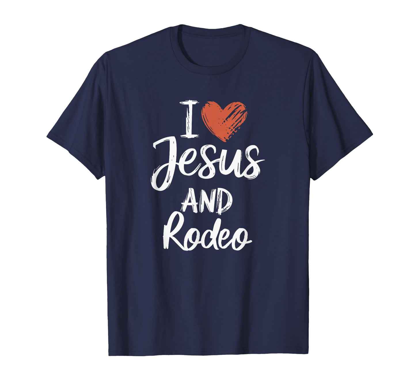 I Love Jesus And Rodeo Christian Religious Rodeo T-Shirt