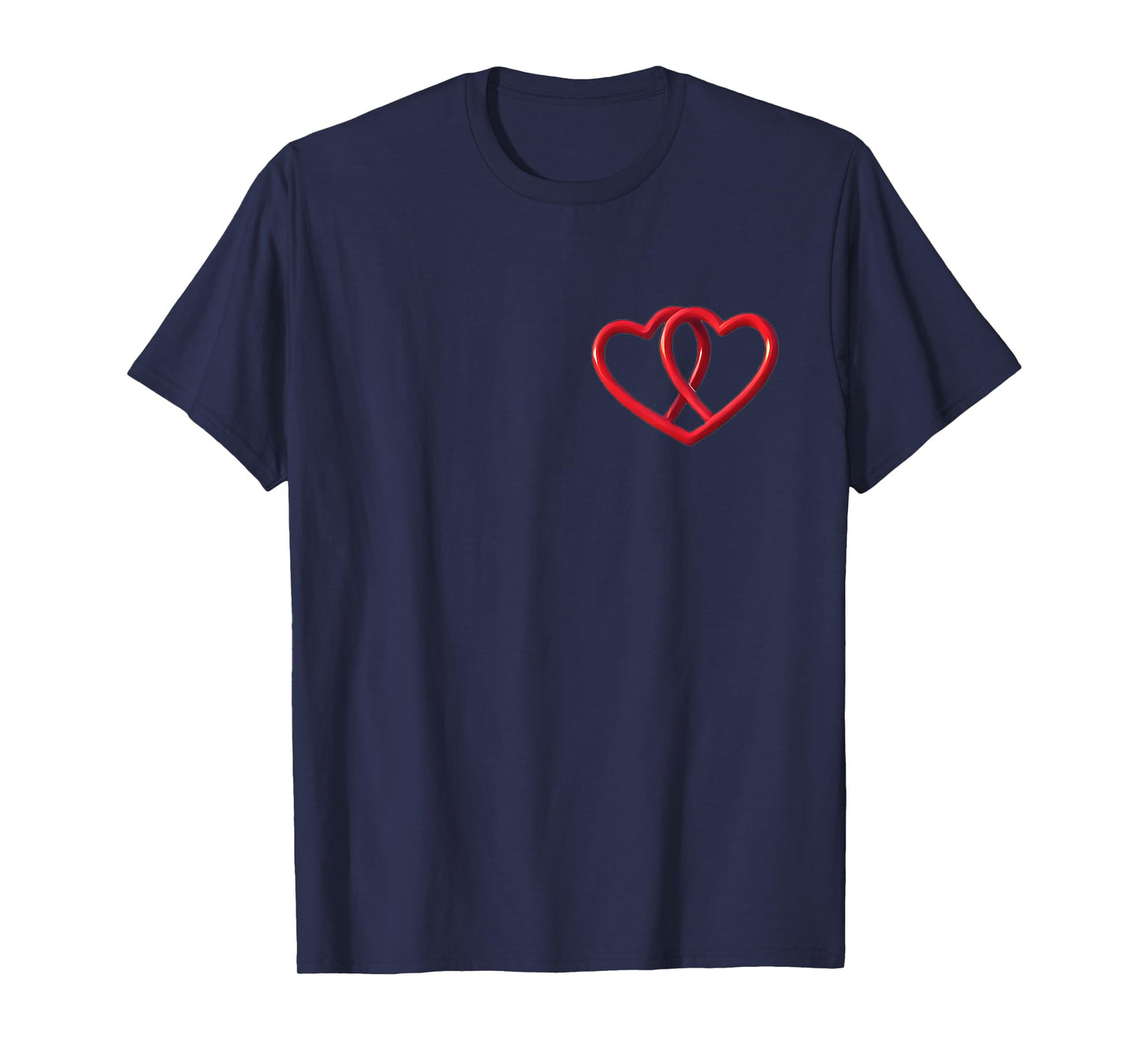 Double Hearts with Christian Fish T-Shirt