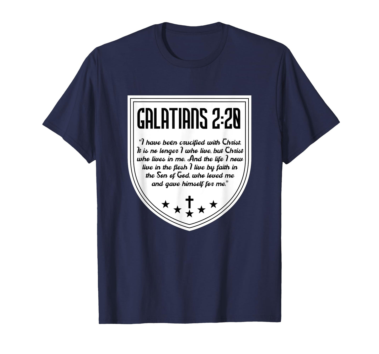 Galatians 2:20 Saint Paul Bible Verse Jesus Christ Christian T-Shirt