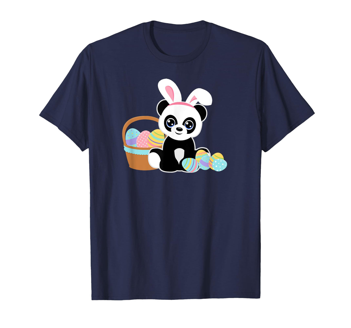 Easter Bunny Ears Panda Lover Cute Easter Eggs Funny Graphic T-Shirt