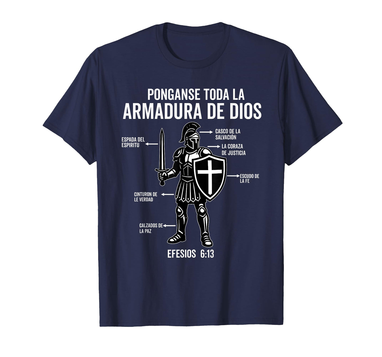 Camiseta cristiana en espanol Versiculo Spanish Christians T-Shirt