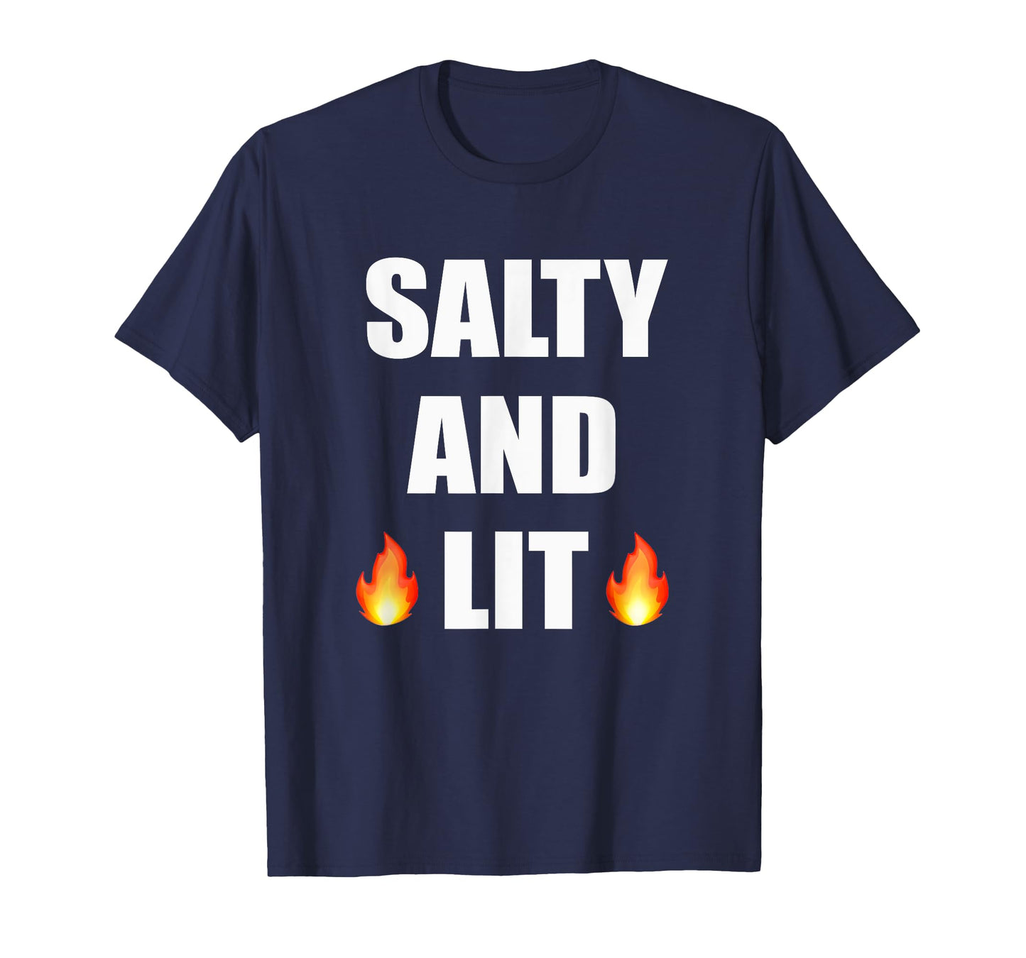 Salty And Lit T Shirt Christian Bold Faith Hope Joy Tee T-Shirt