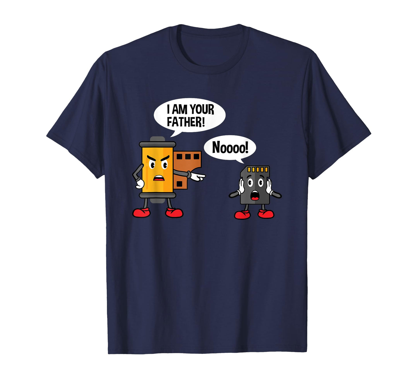 Analog Film Roll & SD Card - Funny Photographer Camera T-Shirt