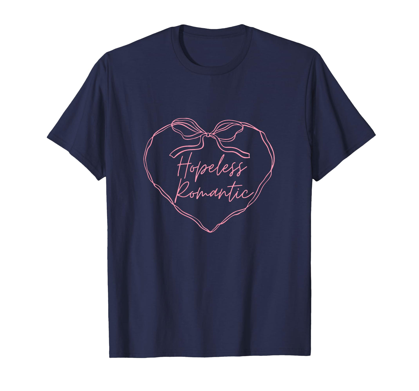 Womens Hopeless Romantic Reading Quote Dreamy Girls Book Lover T-Shirt